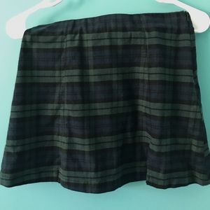 John Galt plaid mini skirt